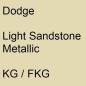 Preview: Dodge, Light Sandstone Metallic, KG / FKG.